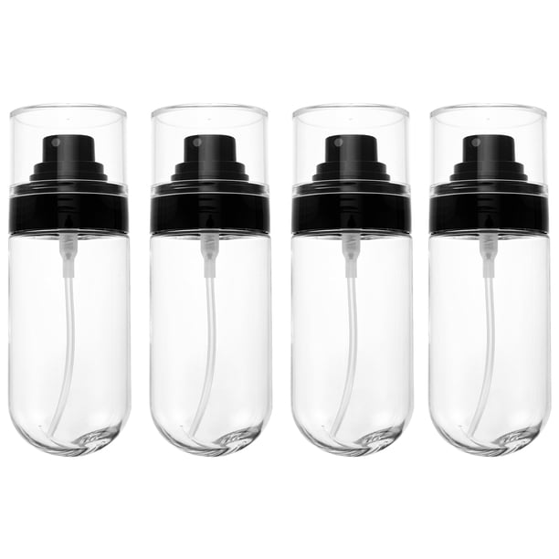 4 botellas de spray de viaje de 60 ml, dispensador de cosméticos en forma de U, rellenables.