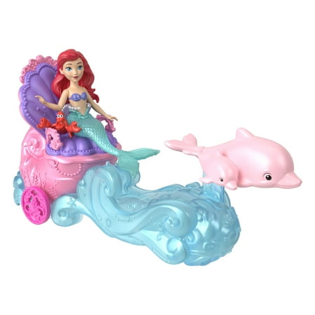 Disney Princess Toys, Mermaid Ariel Doll and Chariot