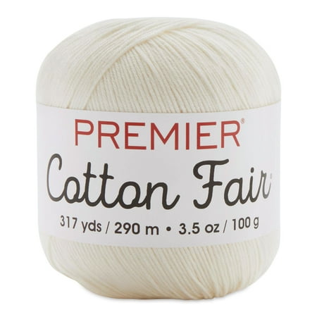 UPC: 0847652015347 | Cotton Fair Solid Yarn-Cream Pk 3 Premier Yarns