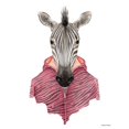 thumbnail image 3 of Nieman, Rachel 12x14 Black Modern Framed Museum Art Print Titled - Zebra in a Zipup, 3 of 5