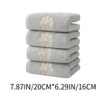 thumbnail image 3 of 4pcs Towel Set, Border Design, Europe And America Foreign Trade Style, Cotton Material, Absorbent Dry Face Towel Washcloth, For Household Use, Soft And Durable, Multi-Scene Application, 3 of 6