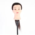 thumbnail image 4 of 26 Mannequin en Fibre Synthétique Coiffure Formation Tête Cosmétologie Poupée Tête Marron, 4 of 12