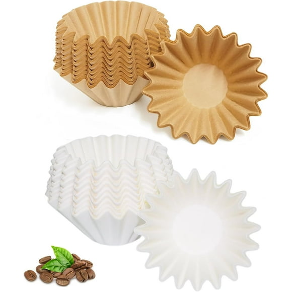 YQHWQ Disposable natural unbleached thickened pleated filter paper suitable for mini cup coffee filter paper Mr
