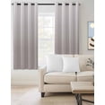 thumbnail image 2 of Beige Ombre Blackout Curtains 63 Inches Long for Bedroom, White Gradient Modern Abstract Art Thermal Insulated Room Darkening Black Out Window Curtain Panels Grommet Drapes for Living Room, 2 of 8