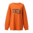 thumbnail image 2 of Gibobby Sudaderas para mujer oferta Sudaderas de Halloween para mujer playera casual de manga larga(Naranja,XG), 2 of 3