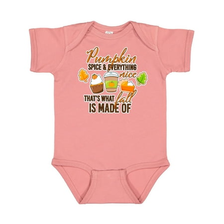 

Inktastic Pumpkin Spice & Everything Nice Thats What Fall is All About Gift Baby Boy or Baby Girl Bodysuit