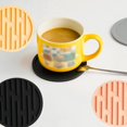 thumbnail image 3 of Tapis de Tasse à Thé Rond en Silicone Résistant à la Chaleur pour Boisson Café Mug Porte-Boisson en Verre, 3 of 12