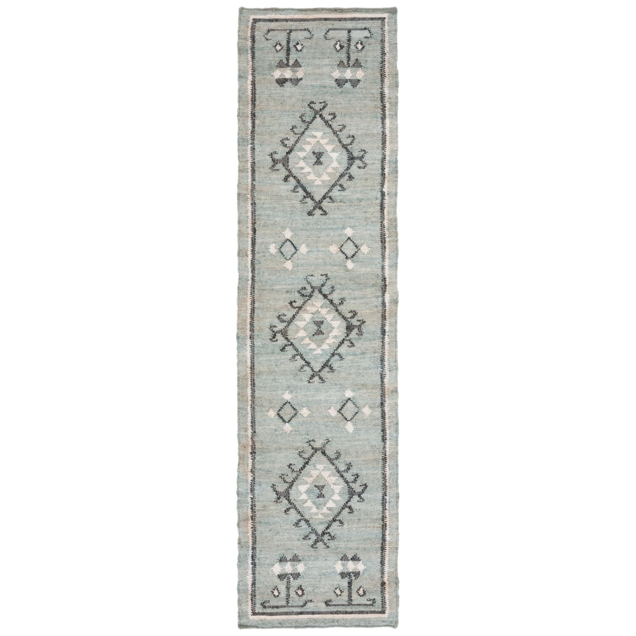SAFAVIEH Kilim Lisette Tribal Area Rug, Blue/Black, 6' x 9'
