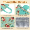 thumbnail image 4 of Pioneer Flower Floral Print Pattern Insulated Lunch Bag for Women & Adults,Large Portable Soft Cooler Lunch Bag,Thermal Food Storage Tote with Pearl Cotton,8.66L,8.75x5.75x9.5 Inch, 4 of 6