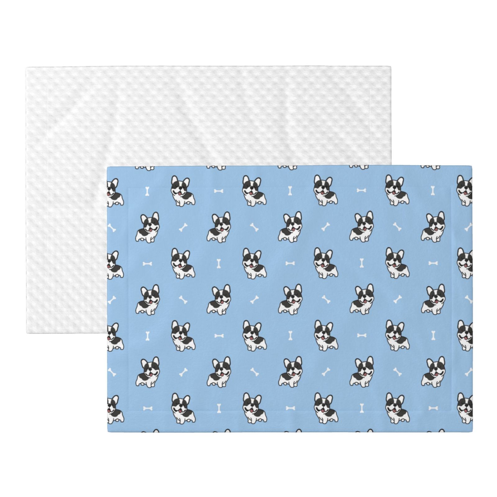 Naloa French Bulldog Puppy Dog Blanket, 3 Sizes Cat Blanket for Indoor Cats Large Medium Small Dog Gifts-Large