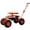 Red, variant on Heavy Duty Adjustable Height Garden Cart Rolling Scooter with 10 Inch Wheels and Tool Tray for Easy Gardening Tasks