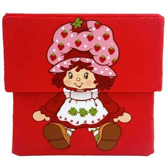 Strawberry Shortcake: Storable 8" Box - Red Character Themed Bin, Fabric Storage Container, Opening Top Lid, Holds Toys-Books-Games & More, Licensed