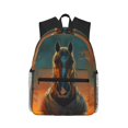 thumbnail image 1 of Easygdp Sunset Prairie Meditating Horse Mochila Casual para Portátil, Mochila para Escuela, Viajes, Negocios, 1 of 6