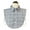 Gray, variant on Mens Vintage Large Lattice Plaid Print False Collar Detachable Dickey Lapel Blouse Button Down Business Casual Layering Half Shirt Clothing Accessories