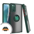 thumbnail image 2 of Xpression Case for Samsung Galaxy S22 Ultra Finger Ring Stand Holder Kickstand Hybrid Frosted Matte TPU Hard PC Frame Shock-Absorption Thin Phone Cover [Green], 2 of 9