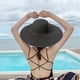 thumbnail image 5 of Floppy Big Beach Sombreros de Paja para Mujer Plegable Verano ala Ancha Sombrero para el Sol Plegable Sombrero de Paja de Viaje para Mujer Sombrero Fedora, 5 of 5