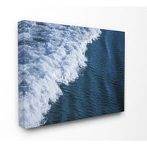 Stupell Home Décor Blue Ocean Wave Crash Photograph Canvas Wall Art by Third and Wall