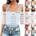 thumbnail image 3 of ClodeEU Women's Halter Neck Sleeveless Tank Top,Casual Slim Fit Cami Shirt for Summer Purple,Women's Plus S, 3 of 6