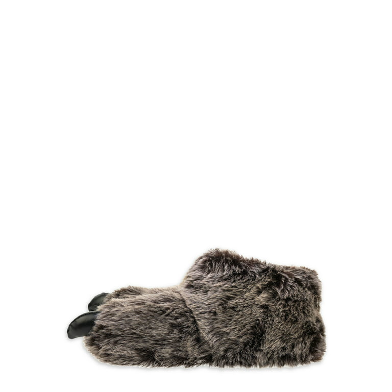 Men's Faux Fur Novelty Slippers - Walmart.com