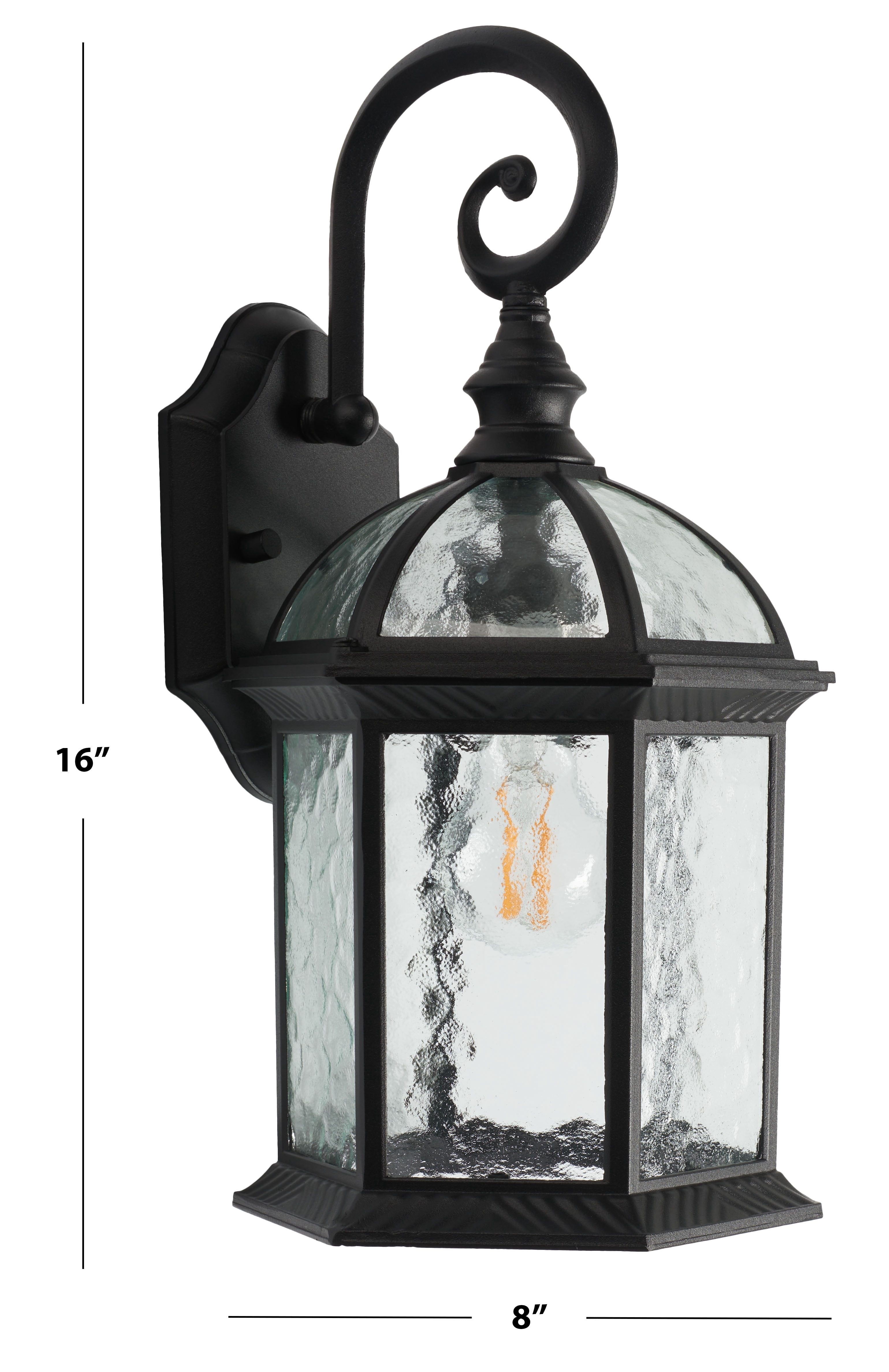 SAFAVIEH Falyn 2-Light A19 Black Steel Wall Sconce with Black Shade, Set of 2
