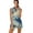 BZA3477, variant on Blue Chinoiserie Toile pattern Sports Dresses Women Tennis Dress with Separate Shorts One-Piece Slim Fit Golf Dress