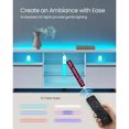 thumbnail image 3 of TV Console for Bedroom Living Room Furniture 2 Cabinets With Doors 63-Inch Long TV Stand With LED Lights for TVs Up to 70 Inch My Lux Decor Round, 3 of 8
