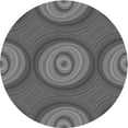 thumbnail image 1 of Ahgly Company Tapis de Zone Rond Gris Transitionnel pour Intérieur Lavable à la Machine, 7 Pieds Rond, 1 of 7