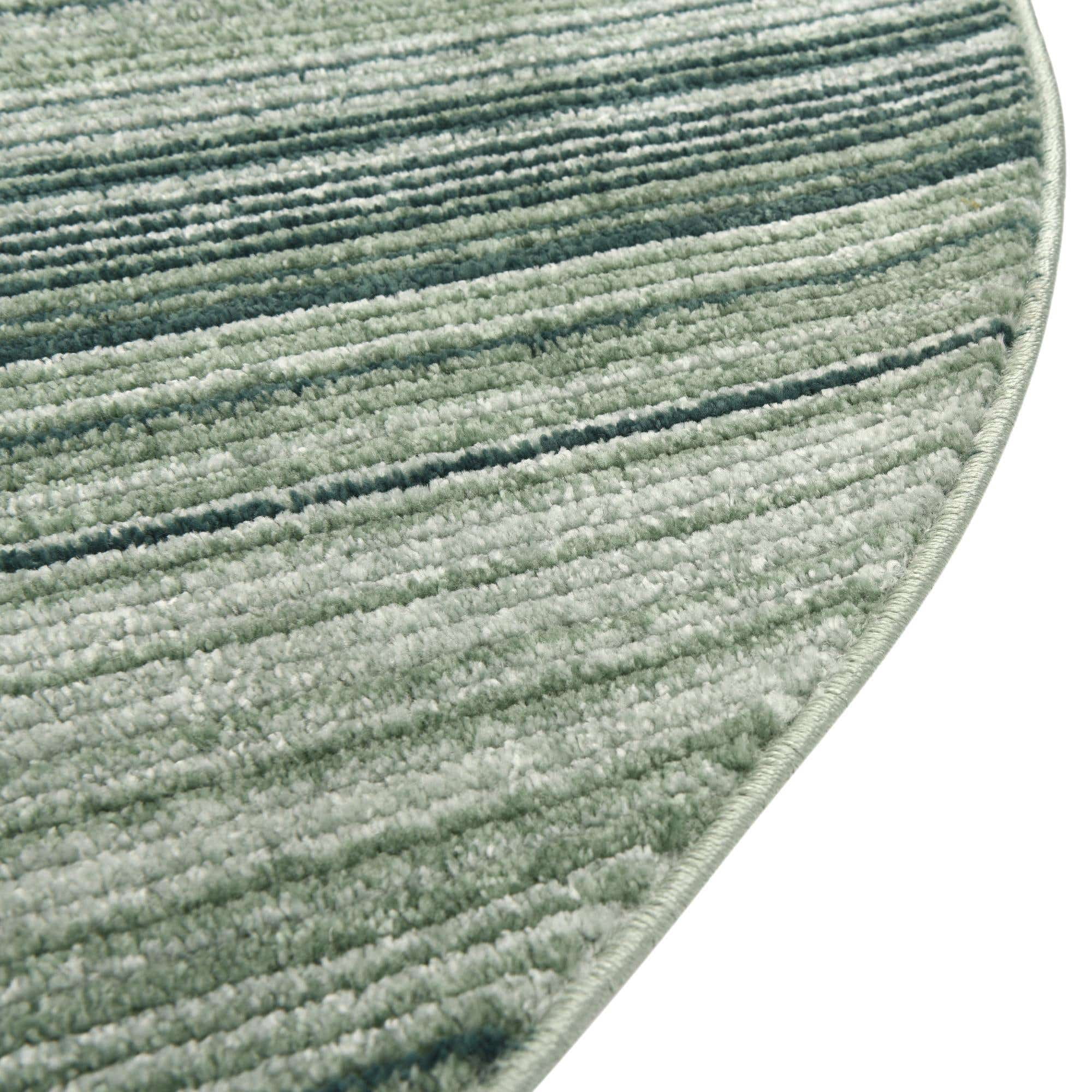 Rugs.com Gemstone Collection Rug – 3' 2 Round Green Medium Rug Perfect For Kitchens, Dining Rooms
