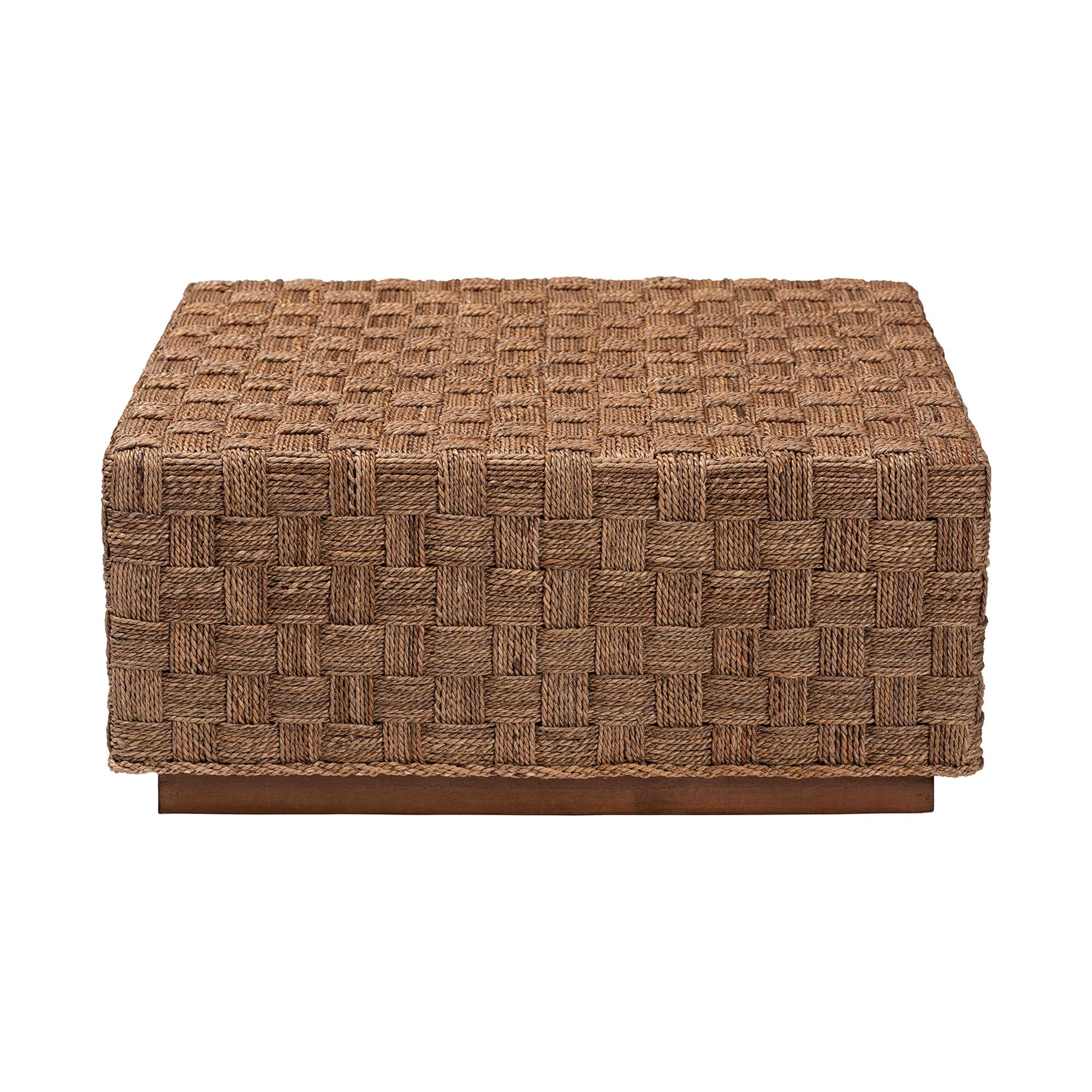 bali & pari Karina Boho Coffee Table, Natural Seagrass