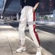 thumbnail image 3 of Qarigey Pantalones deportivos casuales para mujer Jogger Dance Hip Hop Pantalones deportivos holgados Prendas para la parte inferior del cuerpo blanco L, 3 of 6