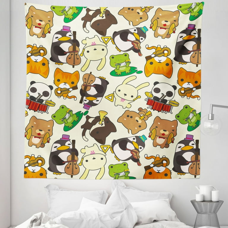 Wall Art Print, Panda playing drums