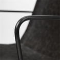 thumbnail image 6 of Pemberly Row Black Faux-Leather Dining Chair with Black Iron Frame, 6 of 8