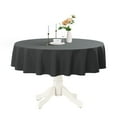 thumbnail image 1 of Romanstile Nappe Ronde Imperméable, Résistante aux Taches, Lavable, Sans Plis, en Polyester pour Cuisine, Salle à Manger, Fête, Mariage, Intérieur et Extérieur - Gris, 60 Pouces, 1 of 4