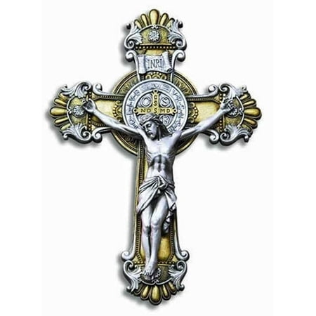 St. Benedict Crucifix Jesus Wall Cross Religious Wall Decor