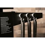 Blackstone 5026 Stainless Steel Holder Combo with 1 Rack and 3 Magnetic Hooks Accessories to Hold Your Griddle Utensils and Tools Like Spatulas, Scrapers, Black, Silver