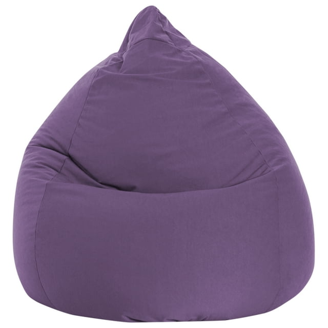 Gouchee Home Easy Purple Bean Bag Chair – Soft Polyester Microfiber Fabric with Polystyrene Bead Filling, Suitable for Adults and Teens, Lightweight & Portable Seating for Dorm or Living Room