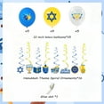 thumbnail image 6 of Happy Hanukkah Decorations Chanukah Holiday Decoration, Hanukkah Balloons Menorah Dreidel Hexagon, Hanukkah Hanging Swirls with Happy Hanukkah Letter for Jewish Holiday Party Decor, 6 of 7