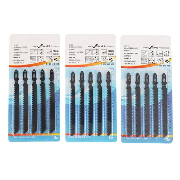15PCS Reciprocating Saw Blades High Carbon Steel Reciprocating Saw Blades Set for Window Car Wood Pruning