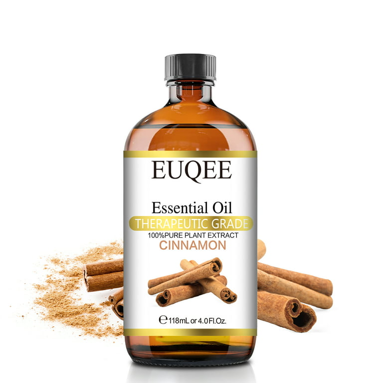 EUQEE Cinnamon Essential Oil 118ml Therapeutic Grade Essential Oil