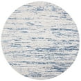 thumbnail image 3 of SAFAVIEH Amelia Lester Abstract Area Rug, Ivory/Blue, 5' x 5' Round, 3 of 11