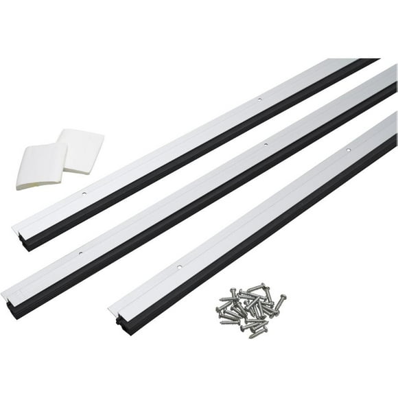 3 Piece 1-36", 2-84" Aluminium Commercial Door Set Weatherstripping