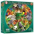 thumbnail image 2 of A Broader View'S Round Table Puzzle - Wild Animals By Michael Searle (500-Piece), 2 of 2