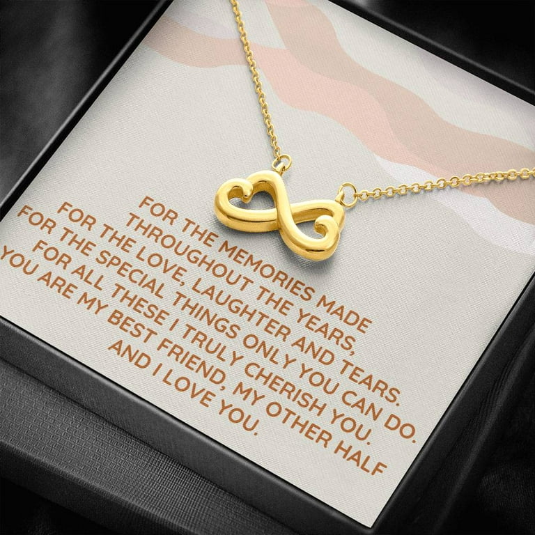 Infinity heart deals necklace walmart