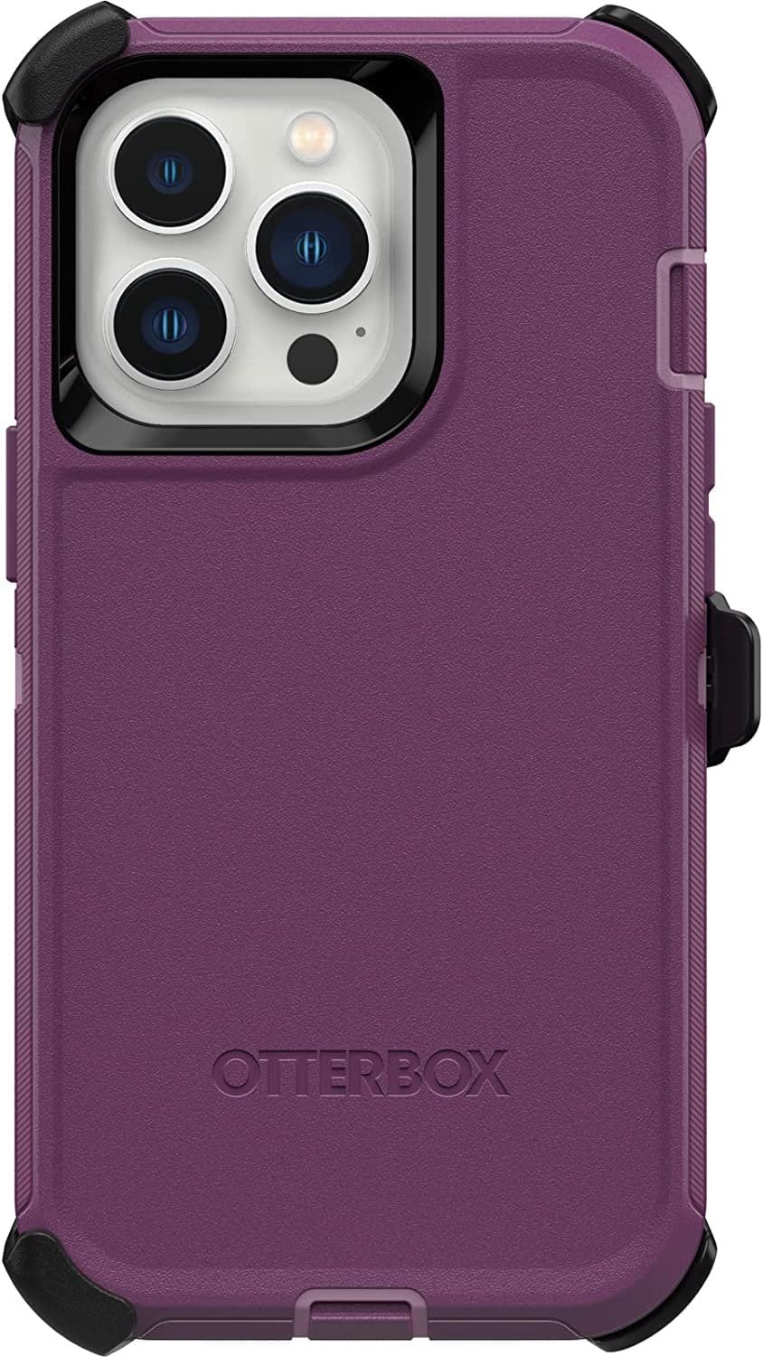 OtterBox Defender Series Screenless Edition Case for iPhone 13 Pro Only - Holster Clip Included - Non-Retail Packaging - Happy Purple