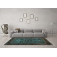 thumbnail image 3 of Ahgly Company Indoor Rectangle Persian Light Blue Traditional Area Rugs, 7' x 10', 3 of 4