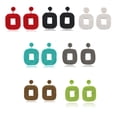 thumbnail image 3 of Sonducket 1 par de pendientes de tachuelas, joyas colgantes delicadas para las orejas, accesorios para las mujeres para el vestido diario, color verde Ropa, zapatos y accesorios Miscelánea Bronce Sonducket AP008652-06, 3 of 5