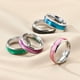 thumbnail image 4 of Anillo de acero de titanio para mujer, estilo europeo y americano, con forma de gota de esmalte, joyería para parejas, 4 of 6