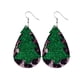 thumbnail image 1 of Pendientes para mujer, regalos para mujer, tendencia de moda navideña, personalidad, pendientes colgantes con patrón de cuero, joyería, regalo, pendiente de cuero, 1 of 3