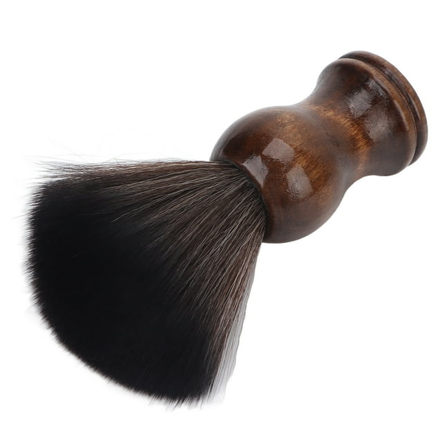 Cepillo para polvo de cuello, elegante Herramiente de preparación de la Cara Cepillo de afeitar para la barbería para hombres