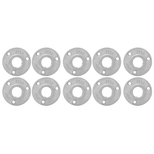 Oubit Flange Hardware Tool,10PCS DN20 3-Holes Flange Shelf Flange Base Floor Flange High Capacity